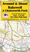 Load image into Gallery viewer, Around & About Bakewell & Chatsworth Park Yellow Walk Map