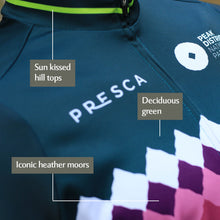 Load image into Gallery viewer, Women's Peak District Cycle Jersey - Teal Millstone
