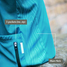 Load image into Gallery viewer, Men's Peak District Cycle Jersey - Teal Millstone