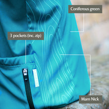 Load image into Gallery viewer, Women's Peak District Cycle Jersey - Teal Millstone