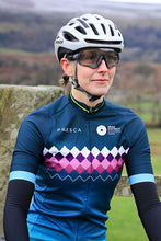 Load image into Gallery viewer, Women's Peak District Cycle Jersey - Teal Millstone