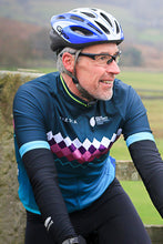 Load image into Gallery viewer, Men's Peak District Cycle Jersey - Teal Millstone