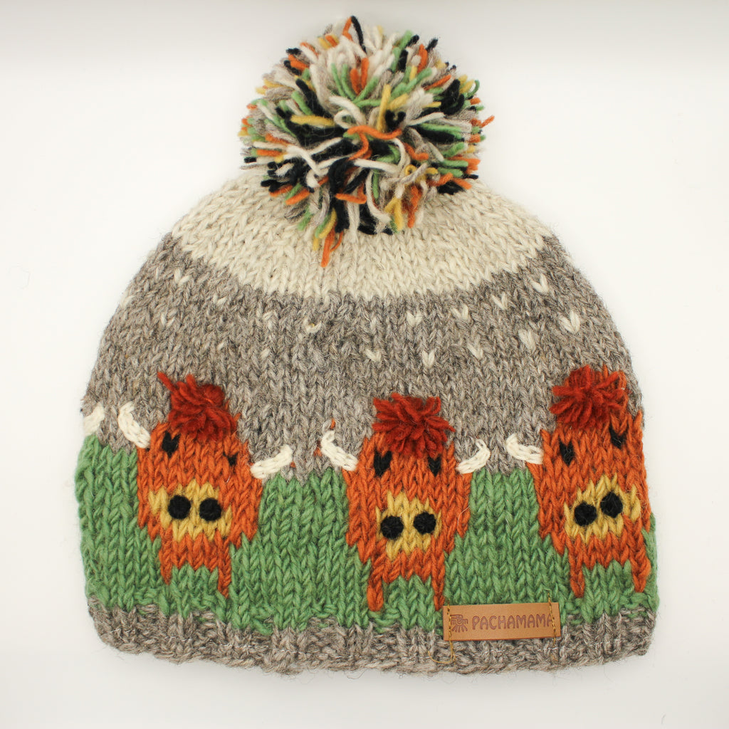 Pachamama Highland Cow Bobble Hat