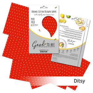 Beeswax Wraps (6 mini) by Good To Bee