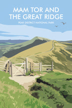 Mam Tor & The Great Ridge Magnetic Notepad