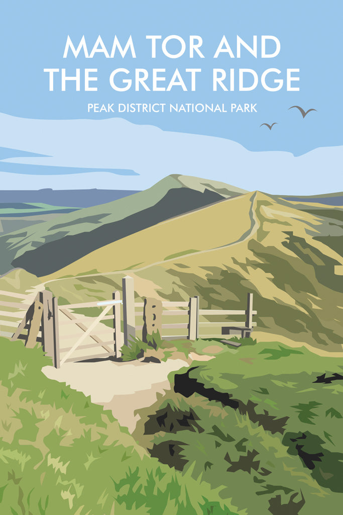 Mam Tor & The Great Ridge Magnetic Notepad