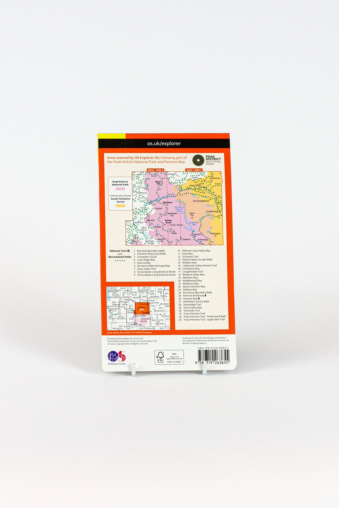 OS Explorer Map - OL1 Dark Peak Area