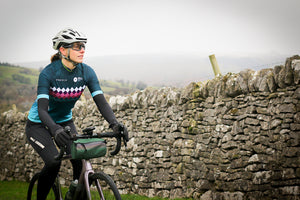 Women's Peak District Cycle Jersey - Teal Millstone