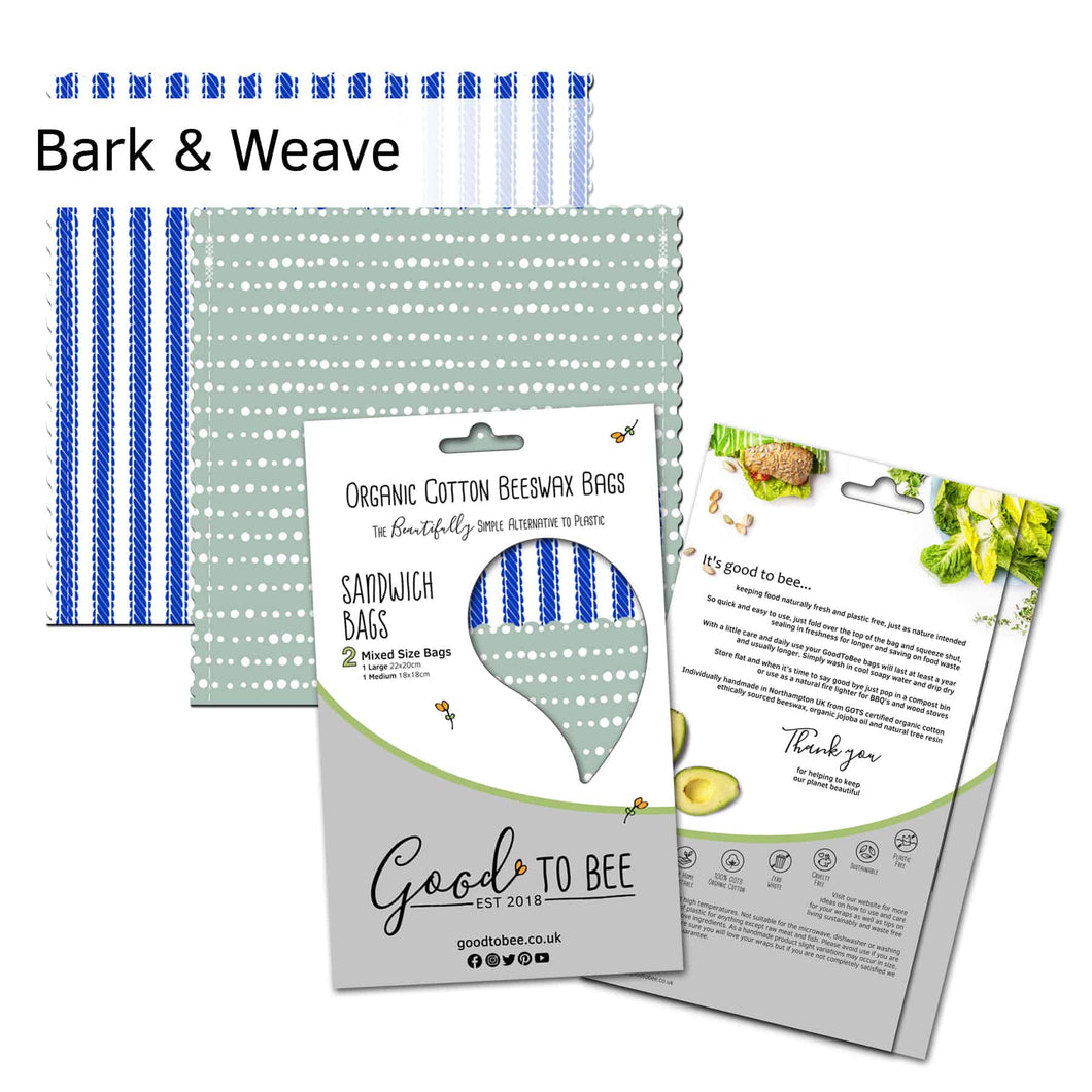 Beeswax Sandwich Bags by Good To Bee