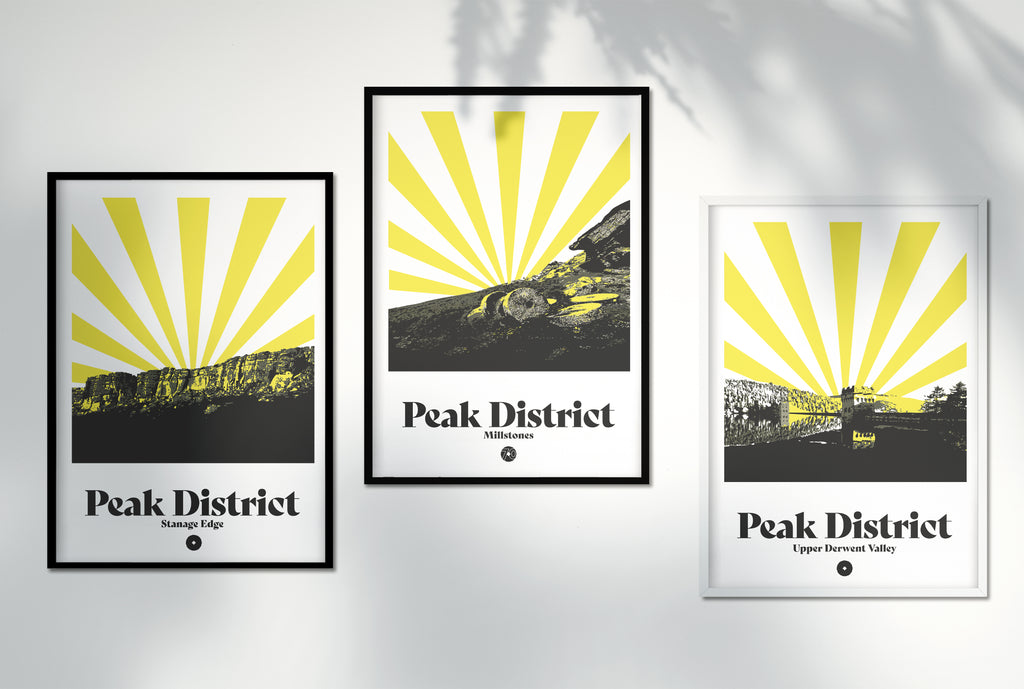 Upper Derwent Valley Sunrays Wall Art