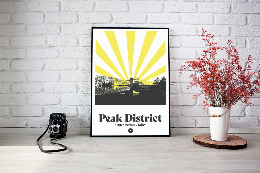 Upper Derwent Valley Sunrays Wall Art