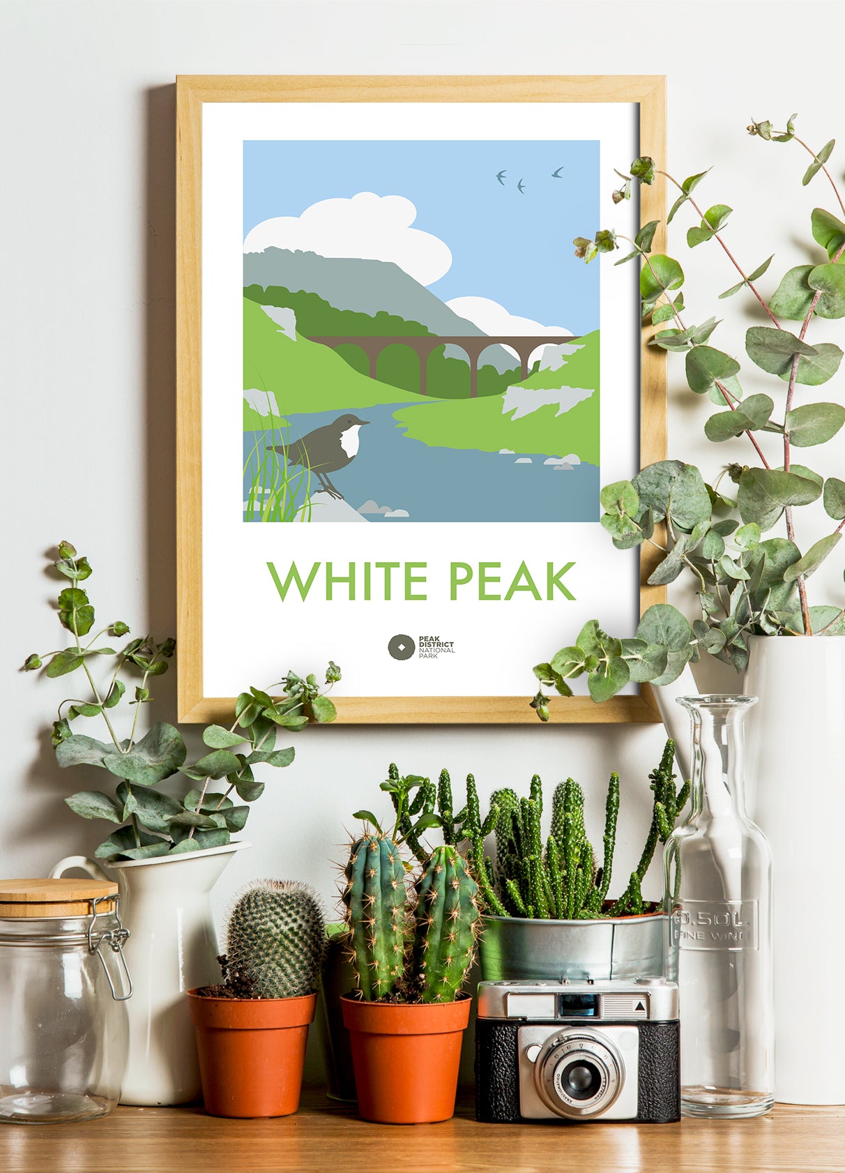 The White Peak Wall Art (Monsal Dipper)