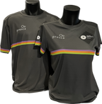 Women's Tech T-shirt Millstone Stripe